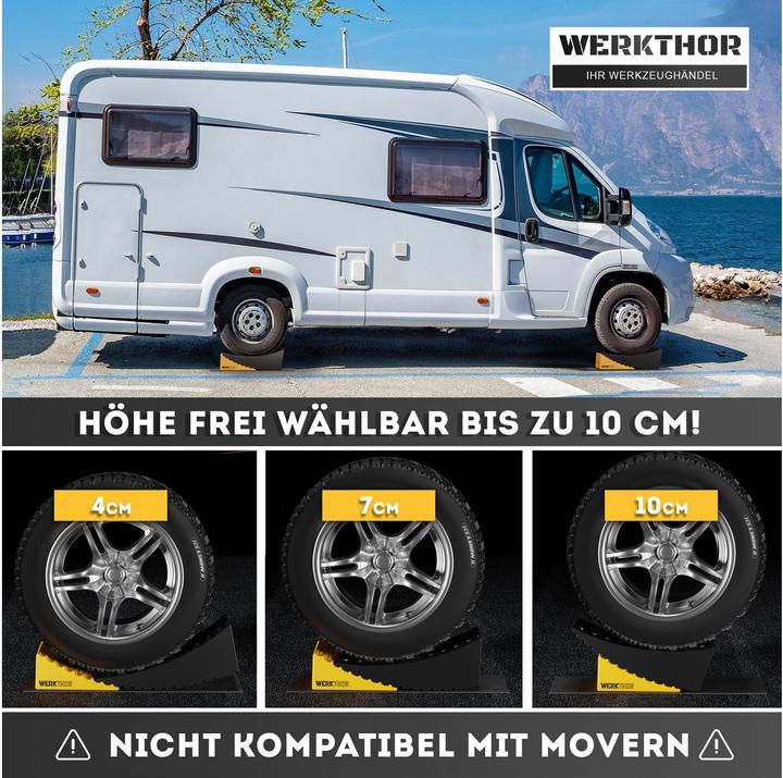 Immagine prodotto Werkthor Innovative Auffahrkeile mit Unterlegmatte