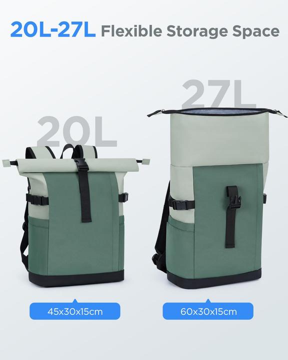 Produktbild Only-Bags.Store Rolltop Backpack, Laptop Backpack with Quick Access to the Main Compartment