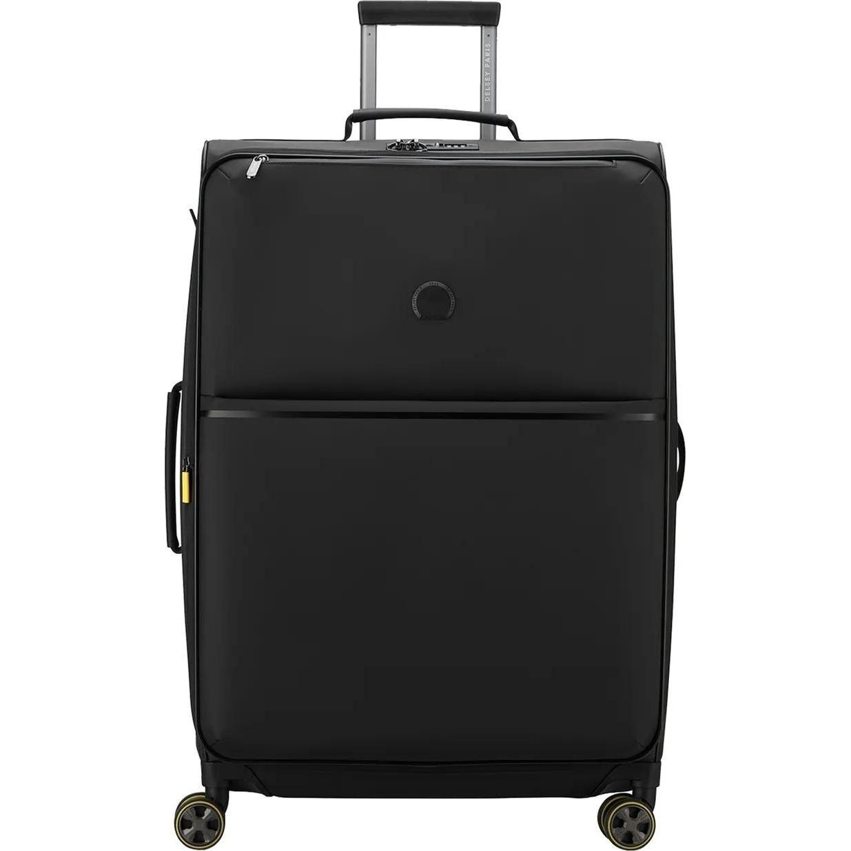 Delsey Unisex Nero Valigia, Turenne Soft Trolley L Expandable Black, (111 L)