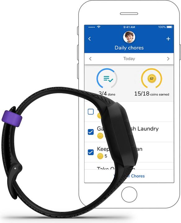 Productafbeelding Garmin Vivofit jr. 3 Marvel Black Panther (20 mm)