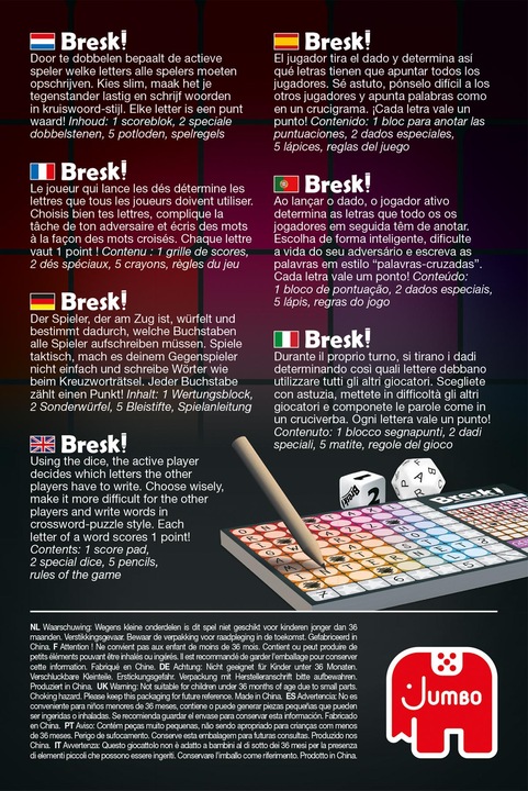 Immagine prodotto Jumbo Bresk. Gioco di dadi (Tedesco)
