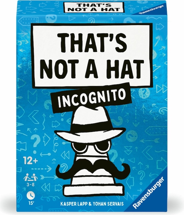 Produktbild Ravensburger 24685 That's not a hat - Incognito - Partyspiel, Kartenspiel für 3-8 Personen (Deutsch, Italienisch, Niederländisch, Französisch)