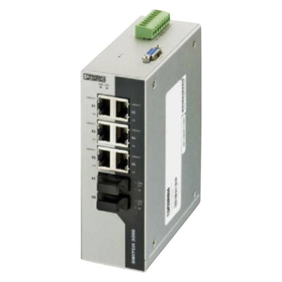 Phoenix Contact Managed Ethernet Switch 6x RJ45 Ports (6 Ports), Netzwerk Switch, Grau