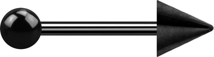 Immagine prodotto Star Piercing Micro bilanciere nero con palla e cono (senza ottone, Acciaio chirurgico 316L)