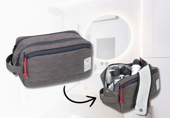 Immagine prodotto Troika BUSINESS WASHBAG 2, Kulturbeutel, grau