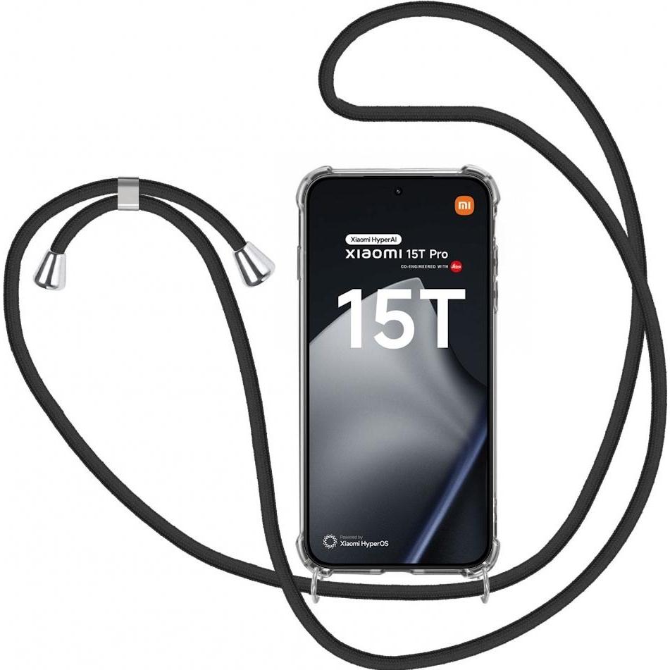 Screenguard Xiaomi 15T Pro Loopster Necklace Hülle, Cordino per smartphone, Trasparente