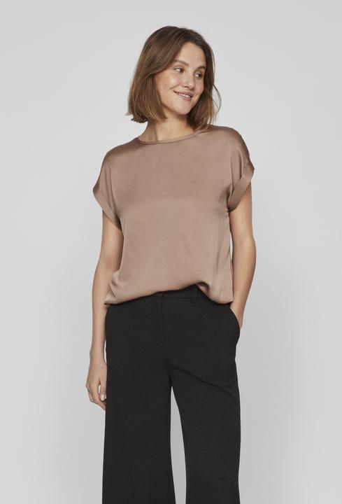 Actual product image Vila Round neckline top with short sleeves (34)