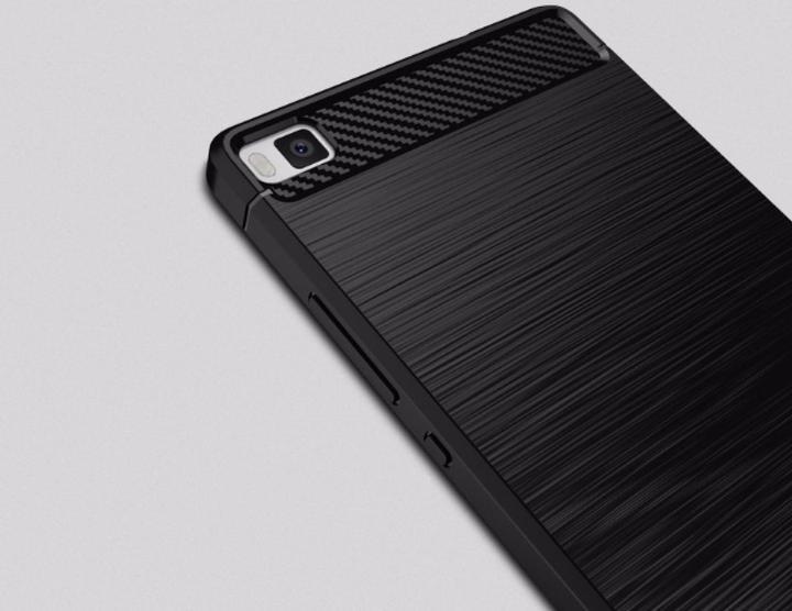 Immagine prodotto Screenguard Huawei P8 Lite Cover Carbon Brushed Soft TPU (Huawei P8 Lite)