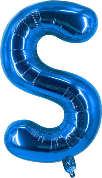 Produktbild Hermex Buchstabenballon S Blau Geburtstagsparty Ballon Folienballon 60cm (1 x)