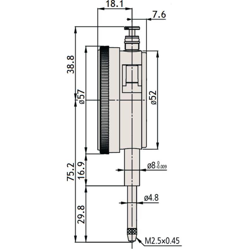 Thumbnail - Mitutoyo, Messlehre, Messuhr 2050AB-19 (2 cm)