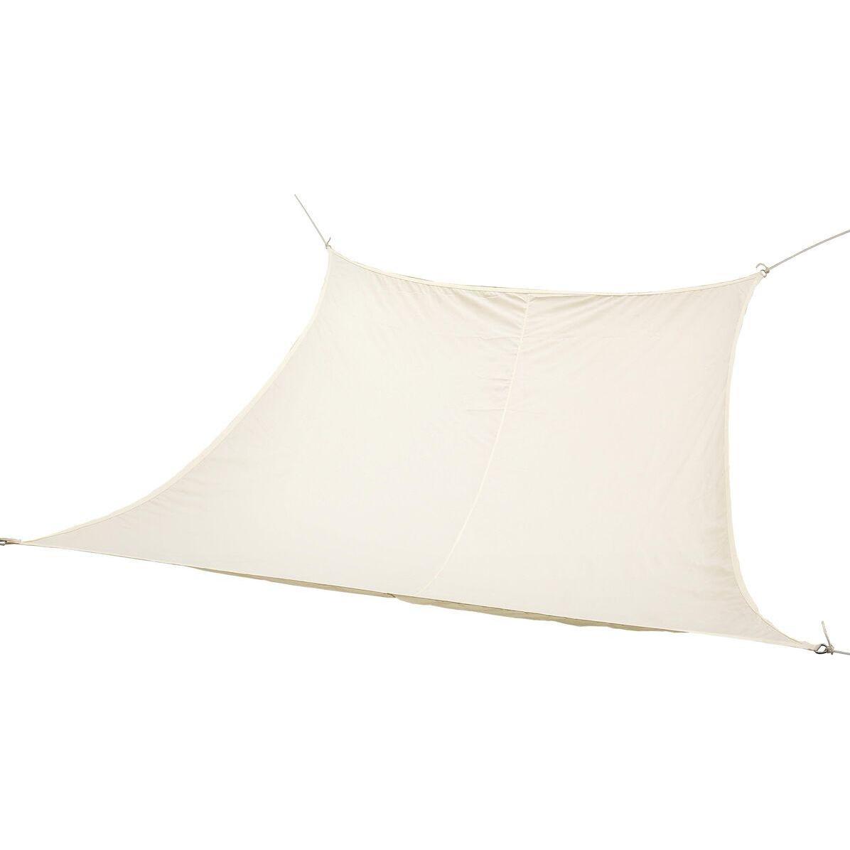 DKD Home Decor, Sonnensegel, Sonnensegel Kerze Beige Bunt Edelstahl 500 x 500 x 2 cm 500 x 500 x 500 cm