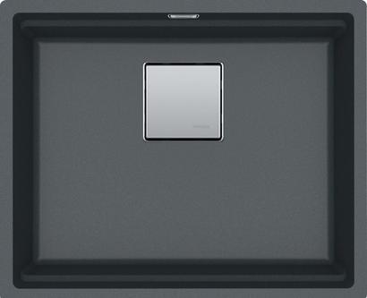 Immagine prodotto Franke Lavello da incasso Kubus 2 KNG 110-52, 125.0512.507, grigio pietra (Lavello montato, 31 cm, 52 cm)