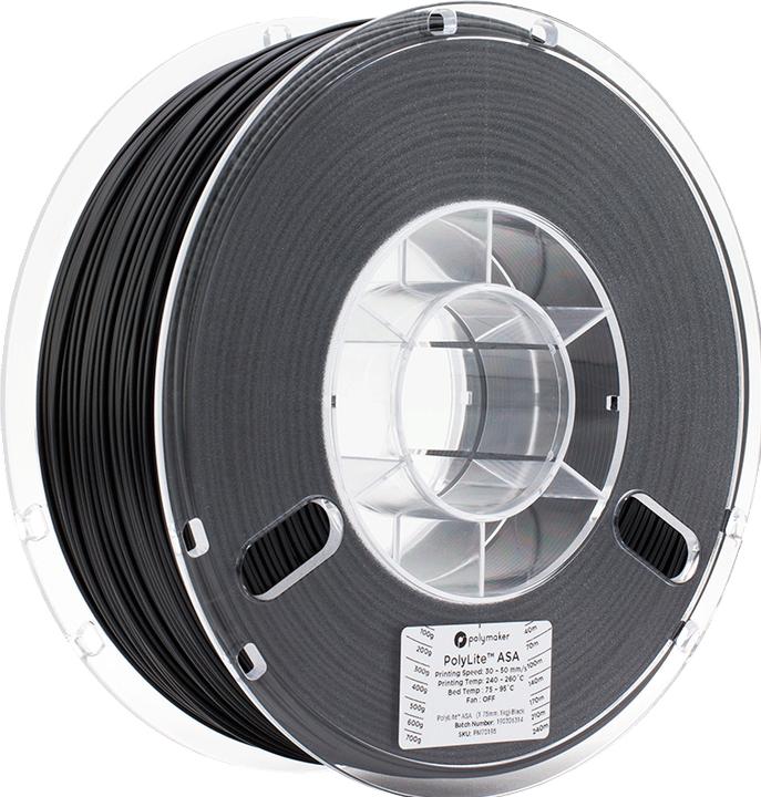 Polymaker PolyLite ASA Türkisblau 1,75 mm 1000 g (ASA, 1.75 mm, 1000 g, Turquoise)
