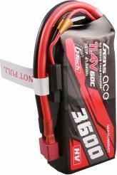 Actual product image Gens Ace G-Tech 3600mAh 11.4V 3S1P 60C High Voltage Lipo Battery Pack with T-plug (11.40 V, 3600 mAh)