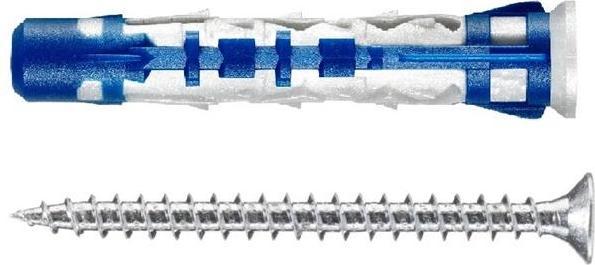 Produktbild Elematic NYLON PLUG WIT SCR 8X35 BLUEFIX/VA 10PCS