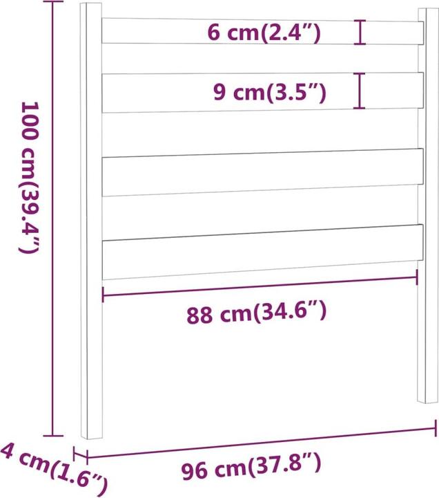 Immagine prodotto vidaXL Bonar (96 x 4 x 100 cm)
