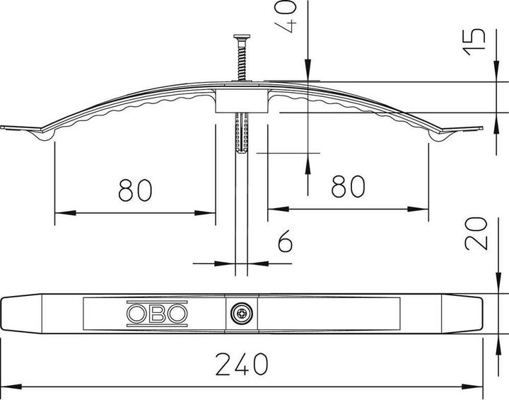 Actual product image OBO Bettermann cable bracket