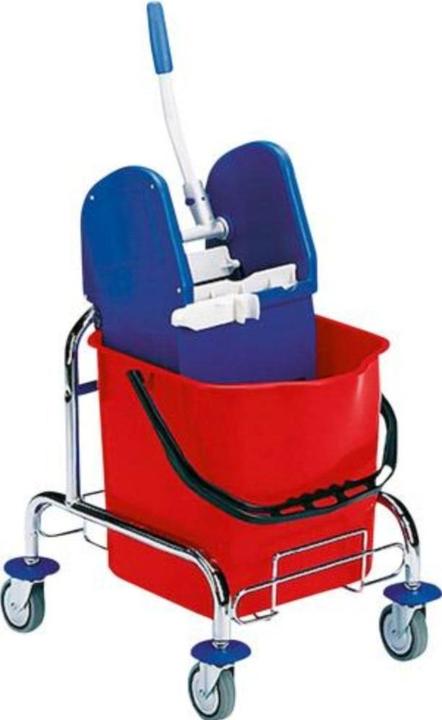 Image du produit Evo-Products EVO PRODUCTS Seau à roulettes simple chromé, 1x25l (25 l)