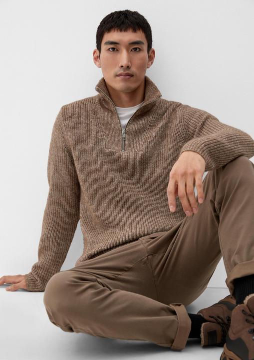 Immagine prodotto s.Oliver Strickpullover Strickpullover mit Reissverschluss (XXL)