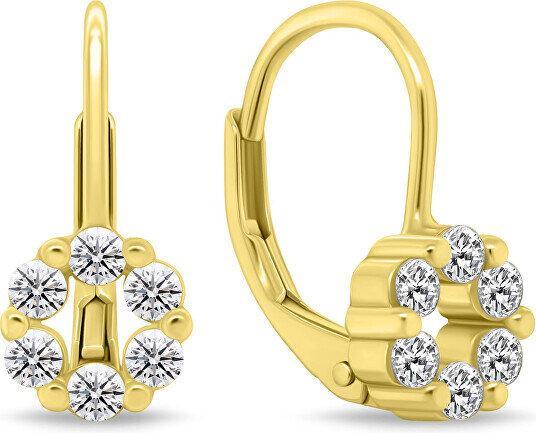 Produktbild Brilio Gold-plated dangling earrings with cubic zirconia EA1278Y (Zirkonia)