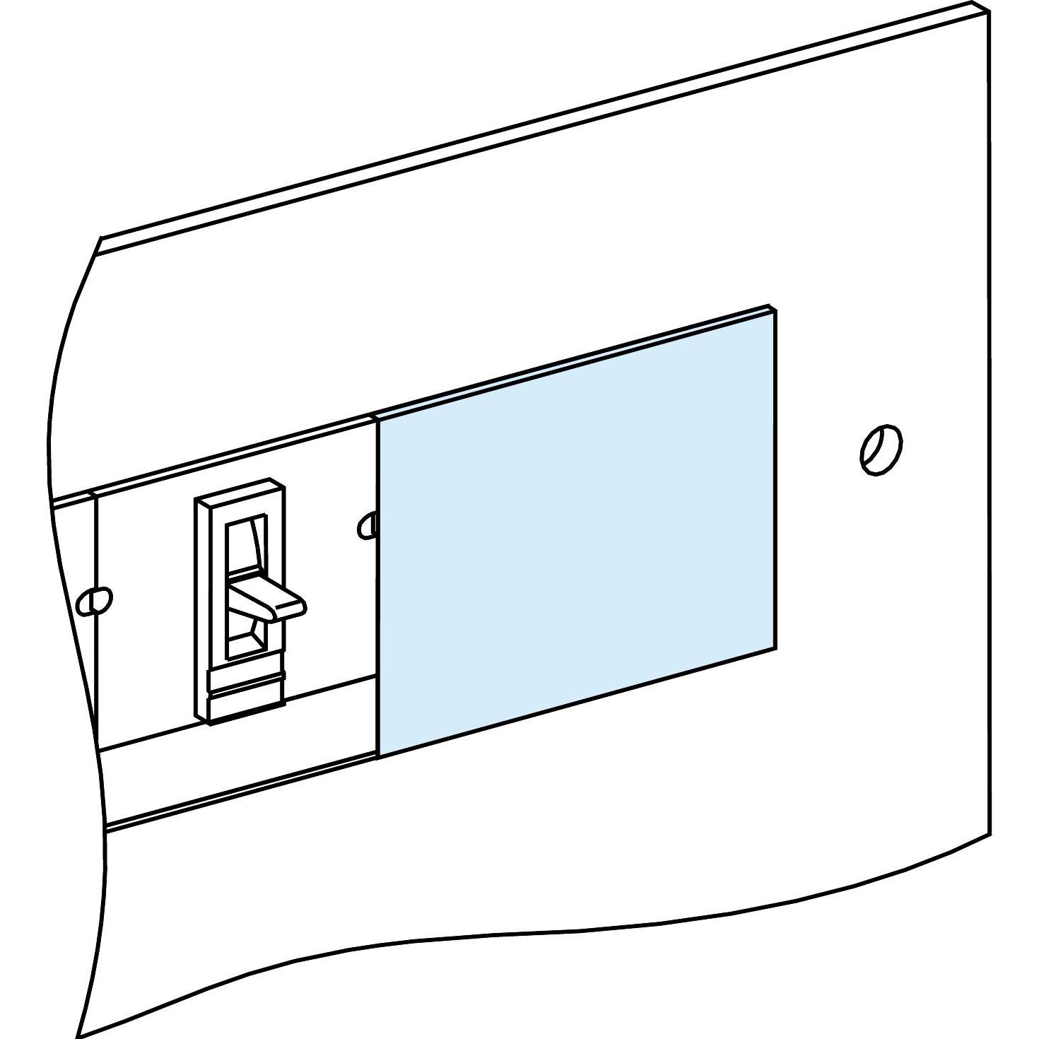 Schneider Electric Endkappe für Vertikal NS-INS250-EZC100 LVS03249, Serverschrank Zubehör, Weiss