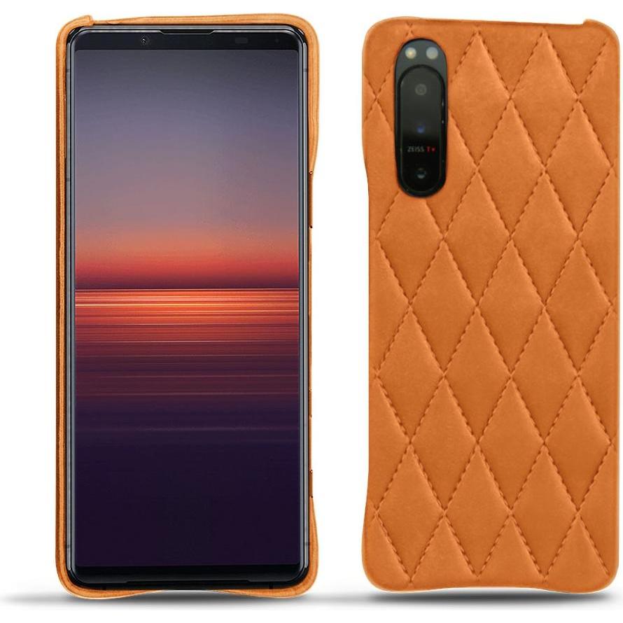 Noreve Lederschutzhülle (Sony Xperia 5 II), Smartphone Hülle, Orange