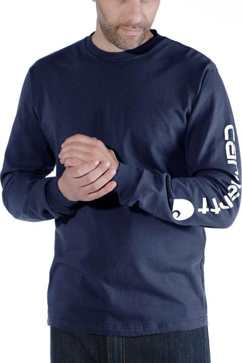 Productafbeelding Carhartt Navyblauw Logo T-shirt met lange mouwen (XL)