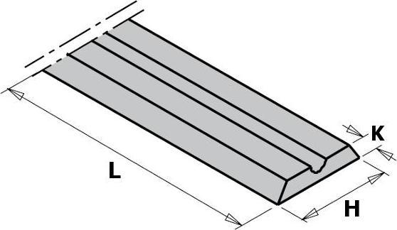 CMT 790.755 WPL Messer für Handhobel 75x5,5x1,1 (2 Stück)