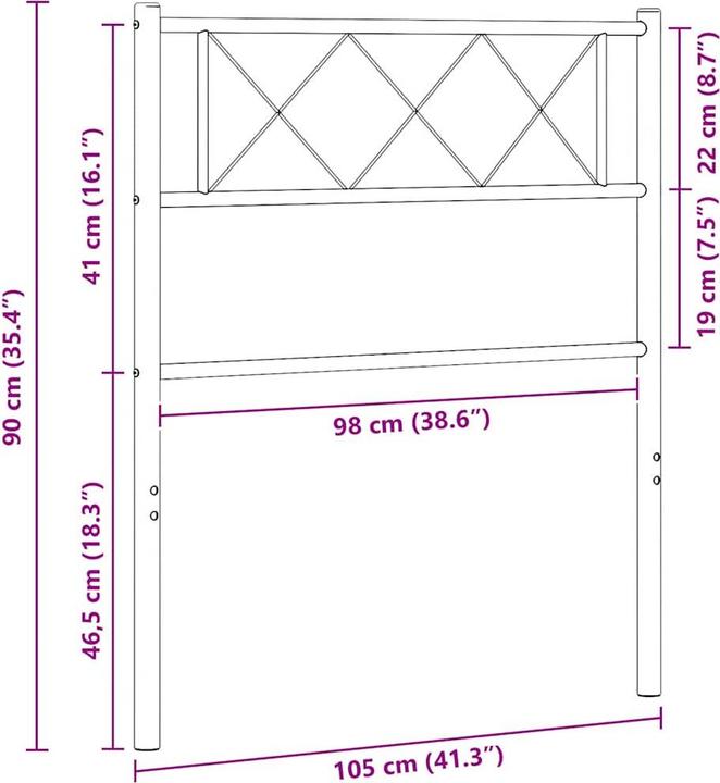 Image du produit vidaXL Giselhold (105 x 3 x 90 cm)