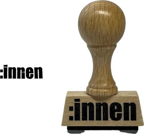 Produktbild CreaDiva Holzstempel - Gendern