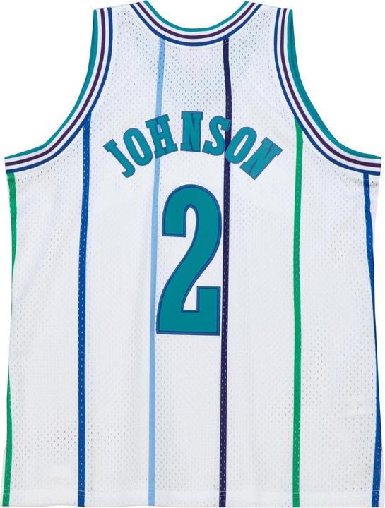 Actual product image Mitchell & Ness nba jersey charlotte hornets larry johnson (XL)