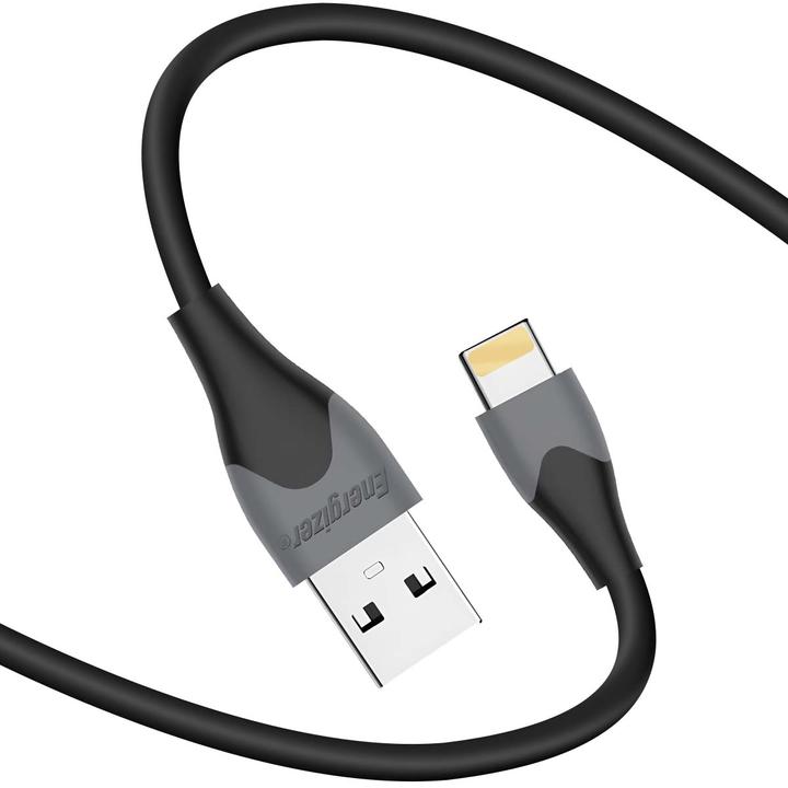 Image du produit Energizer Câble classique lightning bicolore 1.2m noir (1.20 m, USB 3.2 Gen 1)