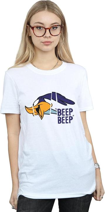 Actual product image Looney Tunes Womens/Ladies Beep Beep Road Runner Cotton Boyfriend T-Shirt (XL)
