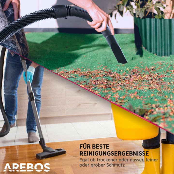 Produktbild Arebos Industriesauger 5IN1 - 30 L Gelb (Nass-Trockensauger)