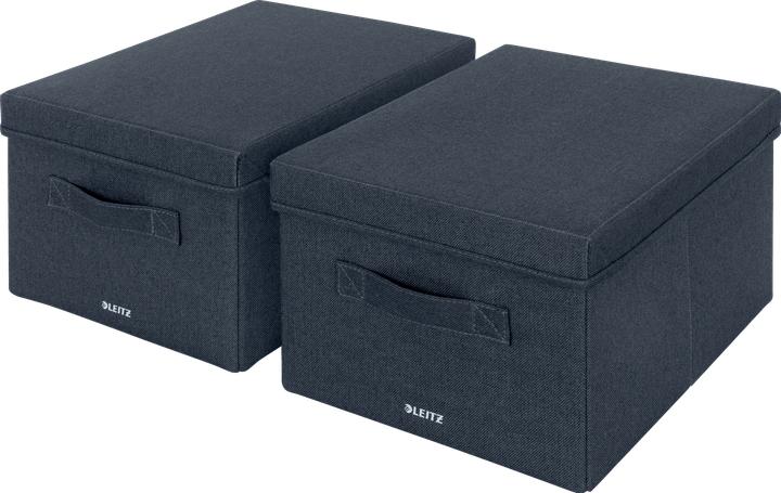 Produktbild Leitz Aufbewahrungsbox Stoff 2ST mittel samtgr (6 x 30.5 x 43 cm, 22 l)