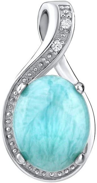 Silvego Ciondolo in argento con Larimar naturale JST14810LR (Argento, Sterling silver)
