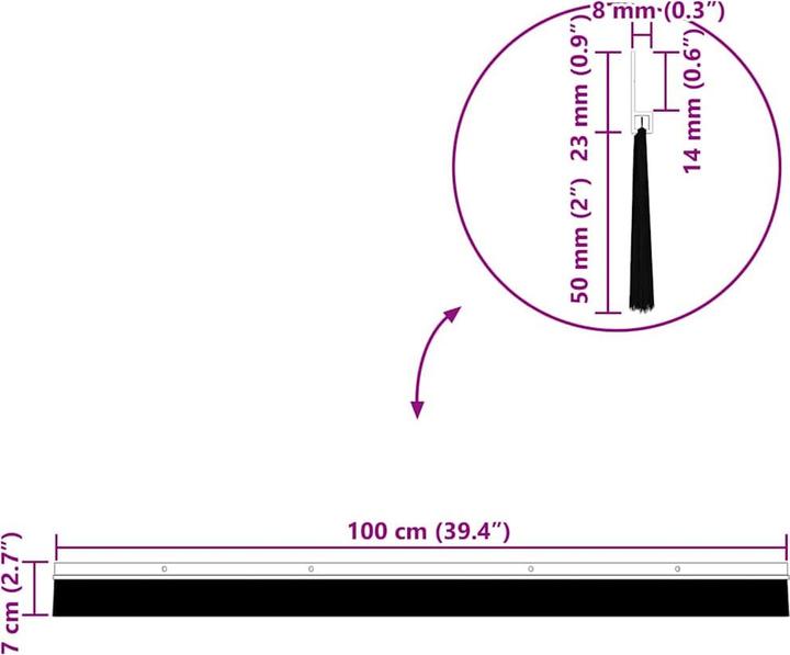 Image du produit vidaXL Türdichtung