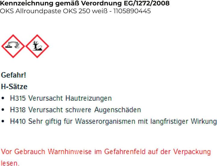 Immagine prodotto Oks Pasta bianca tuttofare 250 bianco barattolo da 1000g