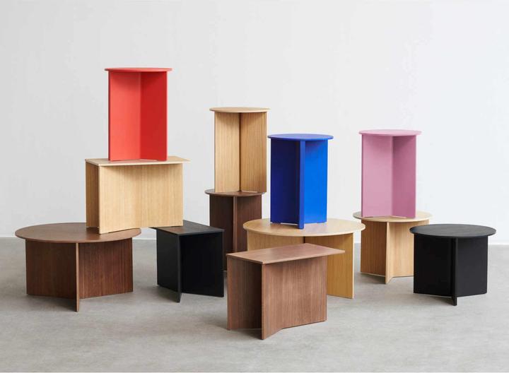 Image du produit HAY Slit Table Wood Oblong Beistelltisch (49.50 x 27.50 x 35.50 cm)