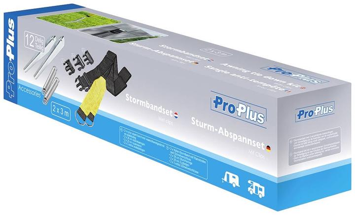 Actual product image ProPlus Storm bracing set 2x3M with clips