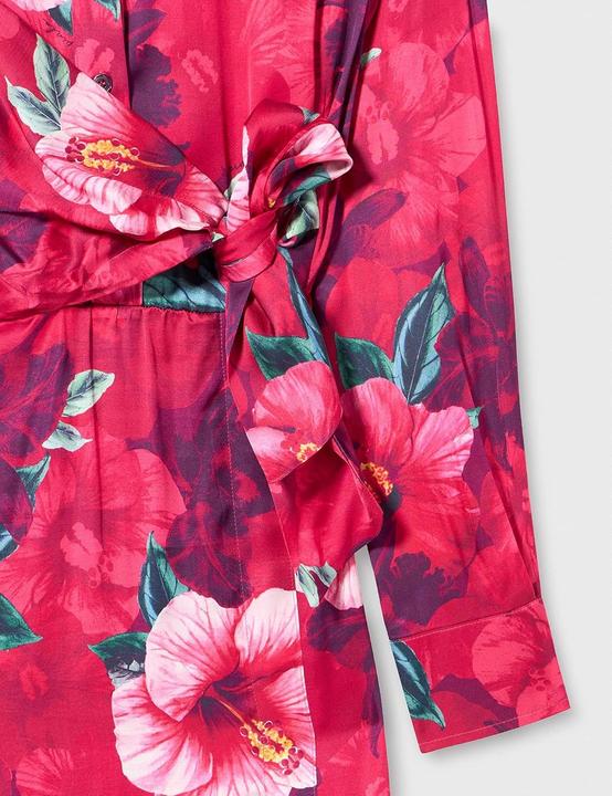 Image du produit Pinko Juron nouée imprimée satin fleuri décontractée (38)