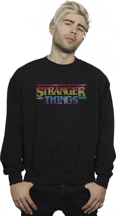 Immagine prodotto Netflix Stranger Things Rainbow Dot Logo Felpa Uomo (M)