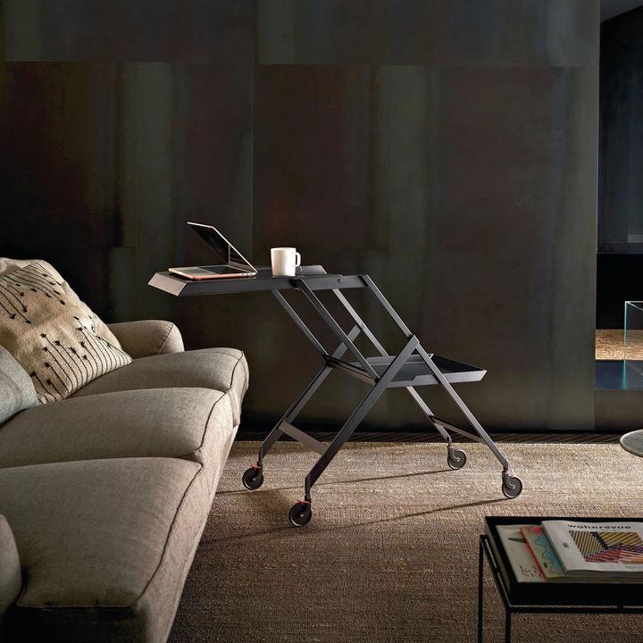 Produktbild Alessi Servierwagen klappbar schwarz