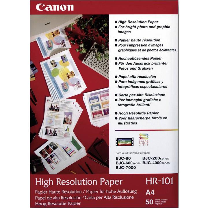 Actual product image Canon Hr-101n (105 g/m², A4, 50 x)