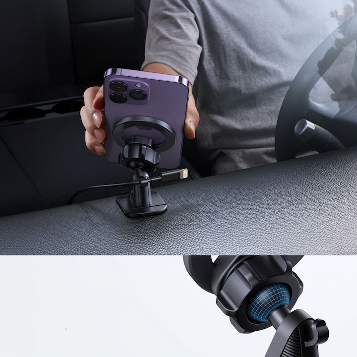 Actual product image Joyroom magnetic car holder for cockpit/dashboard black (JR-ZS376)