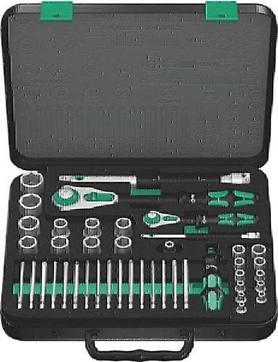 Actual product image Wera 8100 SA/SC 2 Zyklop Speed Ratchet Set (19 mm, 6 mm, 12 mm, 24 mm, 14 mm, 22 mm, 16 mm, 23 mm, 10 mm, 21 mm, 18 mm, 7 mm, 17 mm, 11 mm, 5 mm, 15 mm, 8 mm, 9 mm, 13 mm, 20 mm, 4 mm)