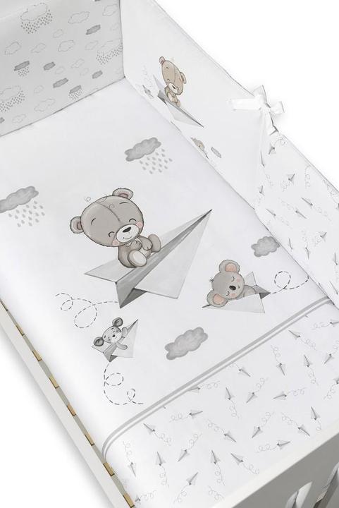 Interbaby Set 2 Stk. (Daunendecke + Nestchen) Abnehmbar - Grau