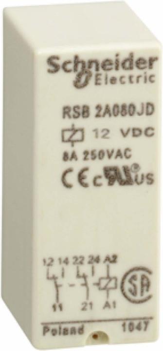 Produktbild Schneider Electric Interface-Relais Zelio RSB 12Vdc 8A