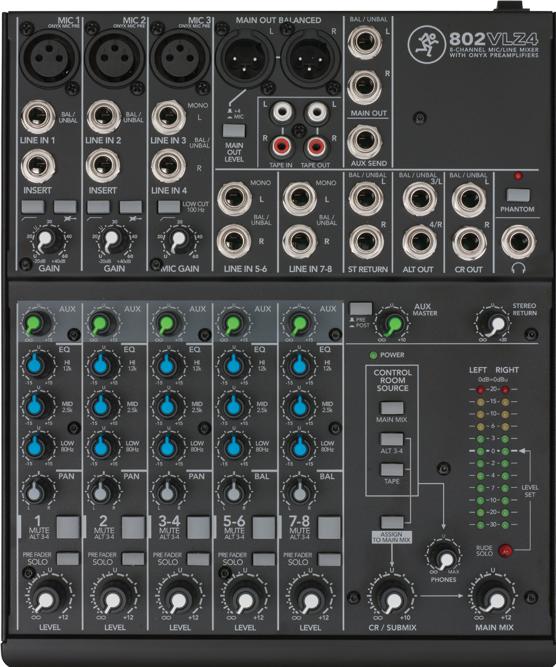 Mackie 802VLZ4 DJ-Mixer (Studio- und Livemixer)