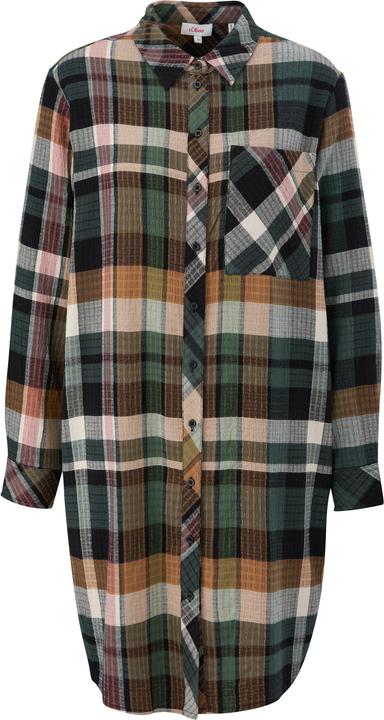 Immagine prodotto s.Oliver Bluse Longbluse in Seersucker-Qualität (34)